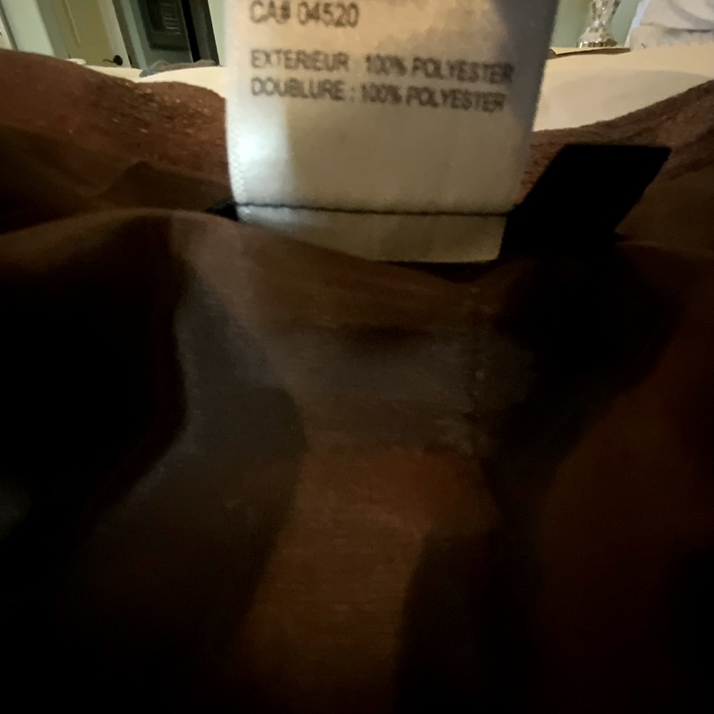 City Girl Nancy Bolen Jacket Brown Faux Leather Lightweight Fully Lined Large - Picture 12 of 12